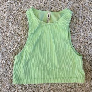 Sunday Best Lime Green Crop Top